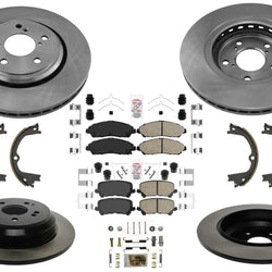 Carbon Performance Disc Brake Rotors Brake Pads for Honda Ridgeline 2017-2023