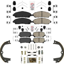 Ameri Premium Ceramic Disc Brake Pads Parking Shoes for 17-2023 Honda Ridgeline