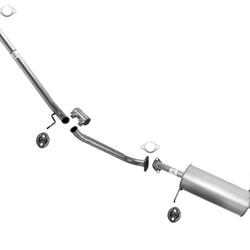 Muffler Pipe Exhaust System with Clamps for 2006-2010 Hyundai Accent Hatchback