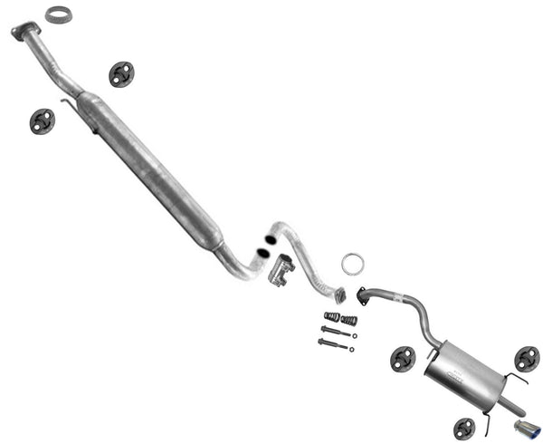 Muffler Pipe Exhaust System Chrome Tip for 2007-2012 Nissan Sentra 2.0L