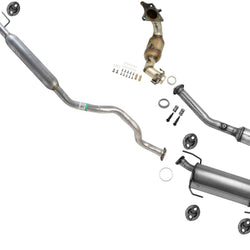 2 Catalytic Converter Exhaust System Pipe Muffler for 11-16 for Nissan Juke 1.6