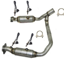 Engine Y Pipe with Dual Catalytic Converters for 2009-2012 Dodge Ram 1500 4.7L