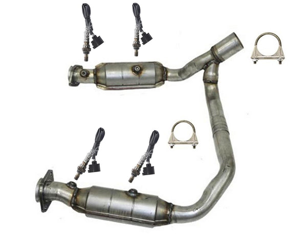 Engine Y Pipe with Dual Catalytic Converters for 2009-2012 Dodge Ram 1500 4.7L