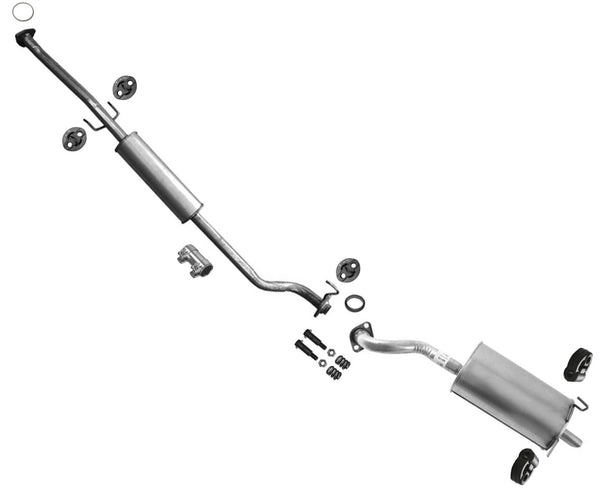 Rear Muffler Pipe Resonator Exhaust System for 2012 2013 2014 Honda CR-V CRV