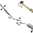 Rear Muffler Pipe Resonator Exhaust System for 2012 2013 2014 Honda CR-V CRV