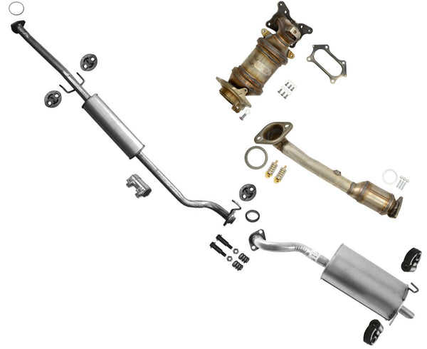 Rear Muffler Pipe Resonator Exhaust System for 2012 2013 2014 Honda CR-V CRV