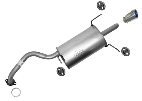 Improved Rear Muffler with Chrome Tip for Nissan Sentra 2007-2012 2.0L