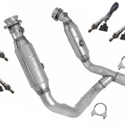 Tubo Y del motor con convertidores catalíticos duales para Ram Pick Up 1500 09-18 5.7L Hemi