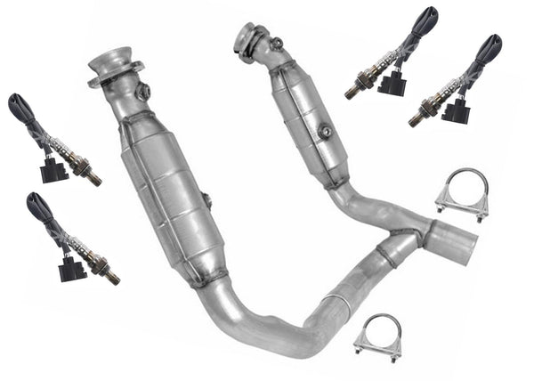Tubo Y del motor con convertidores catalíticos duales para Ram Pick Up 1500 09-18 5.7L Hemi