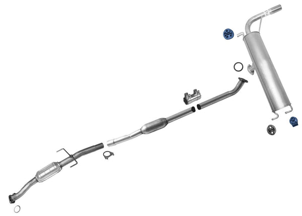 CARB Catalytic Converter Resonator Pipe Rear Muffler for Toyota Rav4 2004-2005