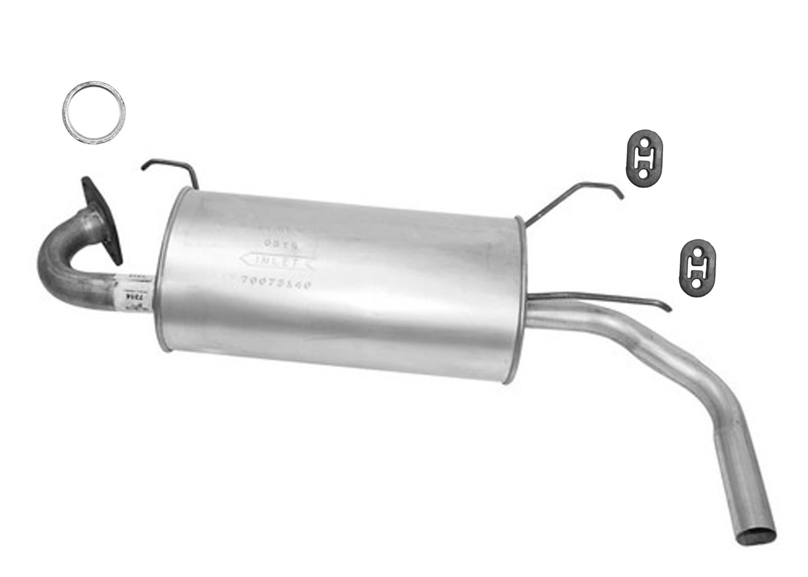 Silenciador trasero con junta para Mazda Miata 1999 2000 2001 2002 2003 2004 2005