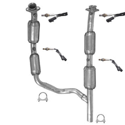 Engine Y Pipe (4) Catalytic Converters Ford E150 E250 Van 2007 2008 4.6L Engine
