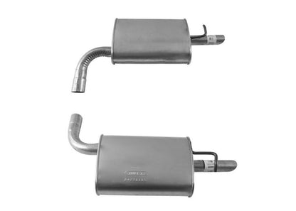 Par doble de silenciadores traseros L&amp;R para Ford Explorer 2011 2012 2013 2014 2015 2016 2017