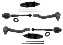Front Inner and Outer Tie Rod Ends with Boots For Nissan Rogue 2008-2013