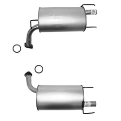 Left + Right Rear Mufflers Dual For Camry XLE 07-11 ES350 07-12 3.5L V6