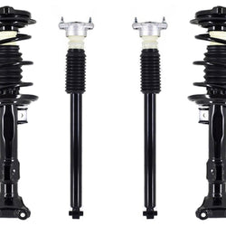 Front Complete Struts & Rear Shock Absorber For Mercedes Benz C250 10-2014 RWD