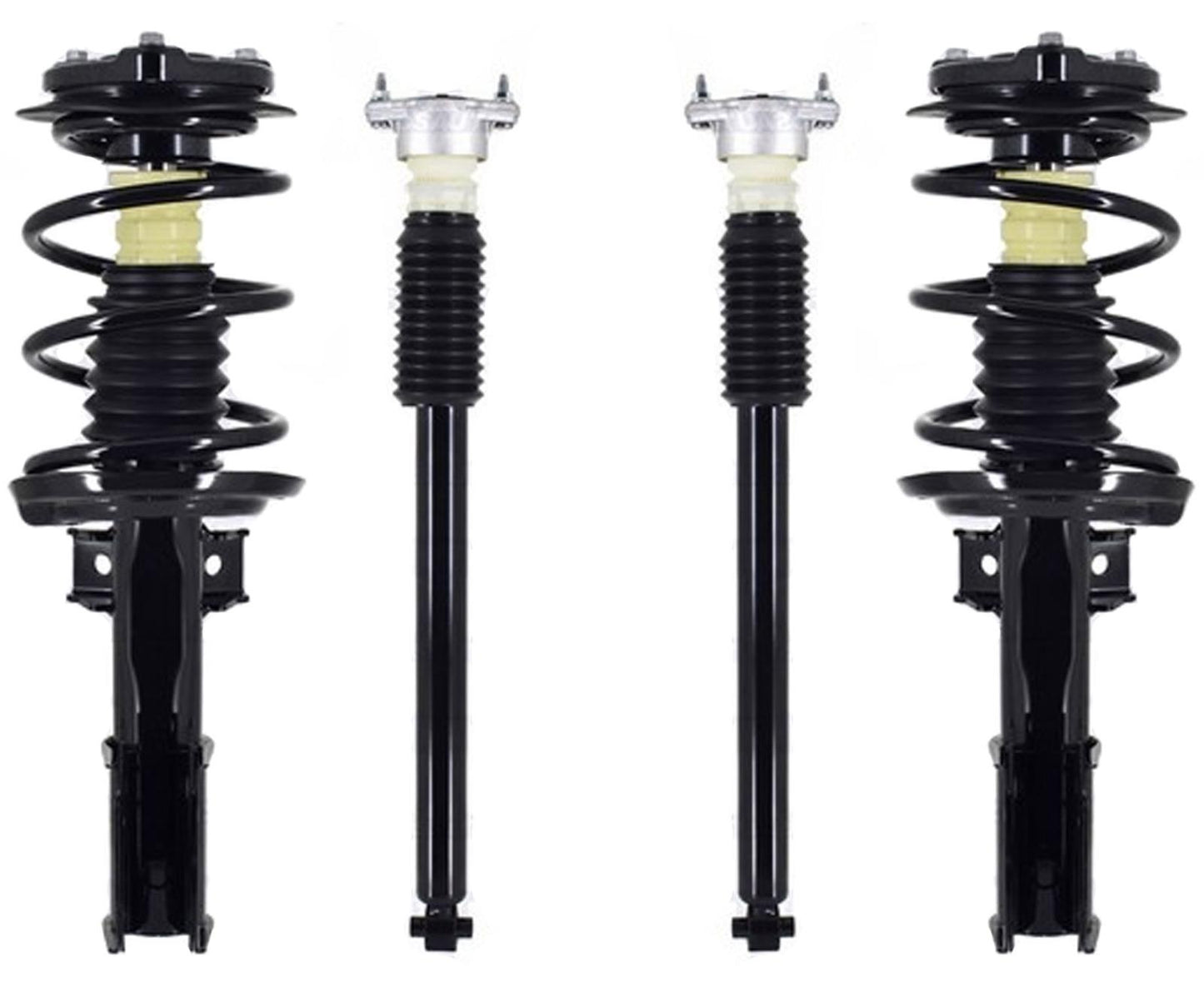 Front Complete Struts & Rear Shock Absorber For Mercedes Benz C300 08-2014 AWD