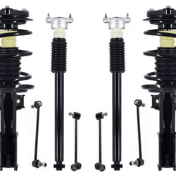 Front Struts Rear Shock Absorber & Links For Mercedes Benz C300 2008-2014 AWD