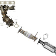 Front + Rear Catalytic Converters For 06-08 Kia Optima 2.4L Engine Flex Pipe