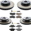 Performance Carbon Disc Brake Rotors Pads Sensors for 2010-2015 Mercedes GLK350