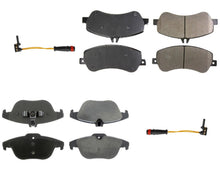 Front Rear Ceramic Disc Brake Pads Sensors for 2010-2015 Mercedes GLK350 GLK250