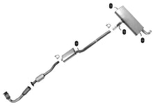 Sistema de escape con convertidores catalíticos superiores y bajos para GMC Terrain Equinox 2.4 10-14