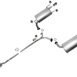 Resonator Dual Mufflers Exhaust System For 2007-11 Camry XLE / 07-12 ES350 3.5L