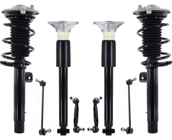 Front Complete Struts Rear Shock Absorber & Links For BMW 335I 2012-2015 Sedan