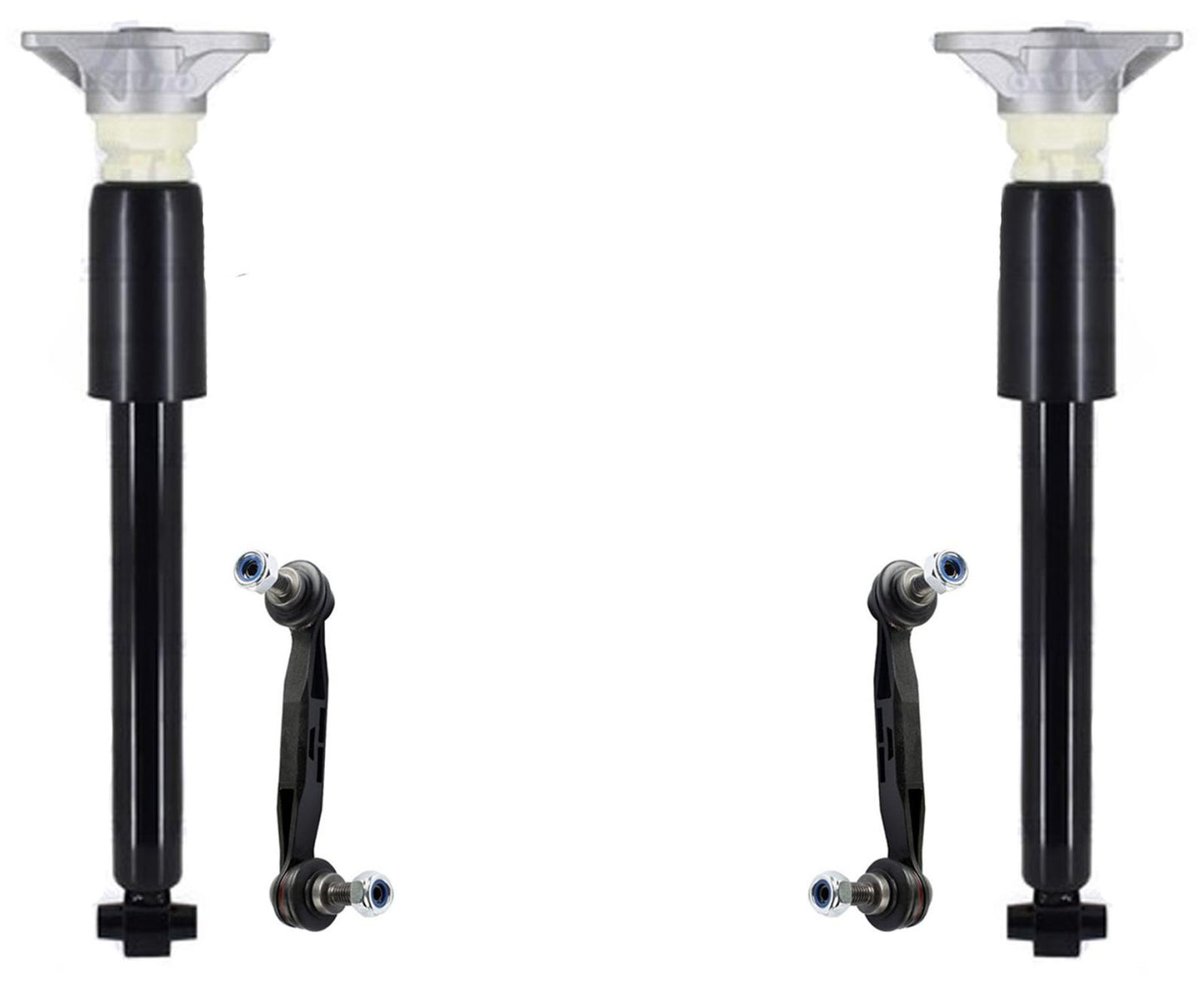 Rear Left & RIght Shock Absorber & Sway Bar Links For BMW 335I 2012-2015 Sedan