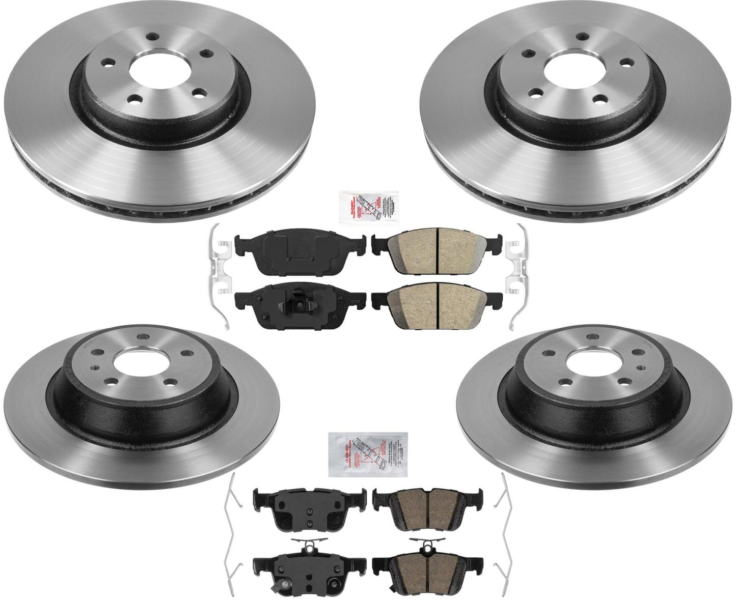 Carbon Performance Disc Brake Rotors For 17-19 Ford Escape All Wheel Drive 2.0L