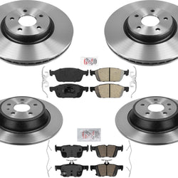 Carbon Performance Disc Brake Rotors For 17-19 Ford Escape All Wheel Drive 2.0L