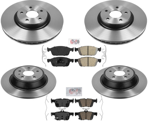 Carbon Performance Disc Brake Rotors For 17-19 Ford Escape All Wheel Drive 2.0L