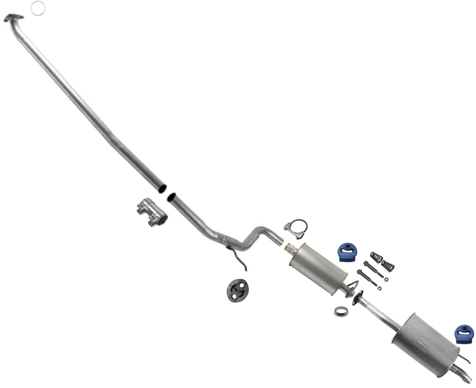 Exhaust System Pipe Muffler Gaskets For 2012-2013 Honda Civic 1.8L 2 Door Coupe