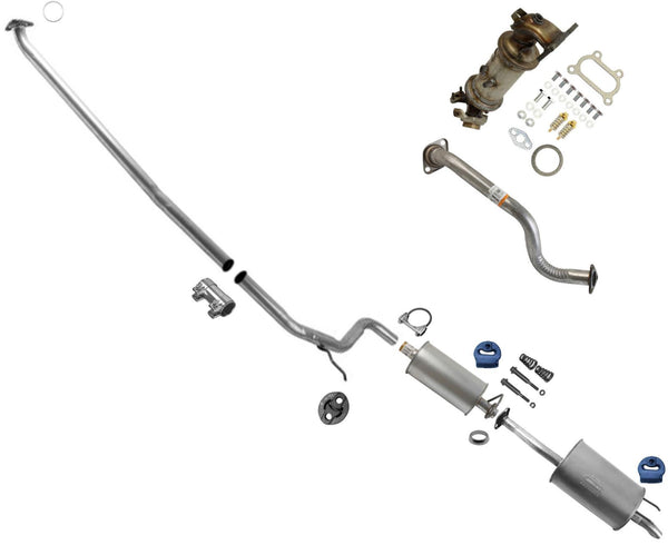 Converter Resonator Pipe Muffler Exhaust For 12-13 Honda Civic 1.8L 2 Door Coupe