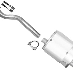 For 1992-2000 Civic Rear Axle Pipe with Mufflers Tail Pipe Clamps Made in USA