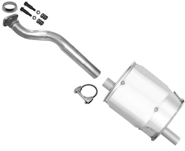 For 1992-2000 Civic Rear Axle Pipe with Mufflers Tail Pipe Clamps Made in USA