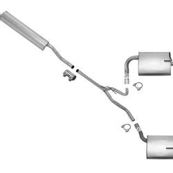 Rear Resonator Dual Exhaust System Mufflers for 2002-2006 Nissan Altima 3.5L