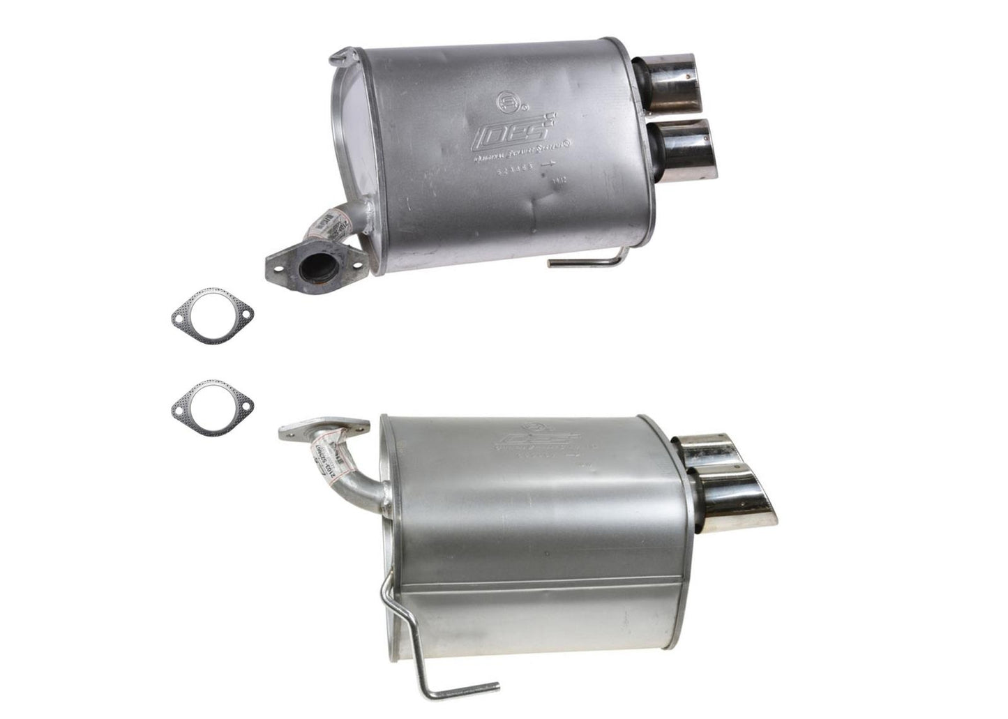 Left & Right Dual Rear Mufflers for 12-14 Subaru Impreza 2.5L Turbo WRX 4 Door