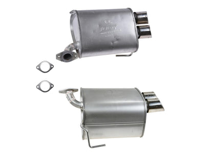 L&R Dual Rear Mufflers for 2012 2013 2014 Subaru Impreza 2.5L Turbo WRX 4 Door