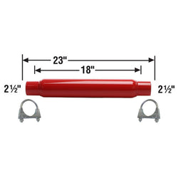 Cherry Bomb 87529CB Muffler 23 inch OAL, 18 in Body 2.5