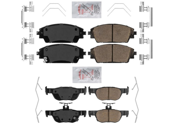 AmeriBrake Premium Ceramic Front + Rear Disc Brake Pads Mazda CX-30 20-23