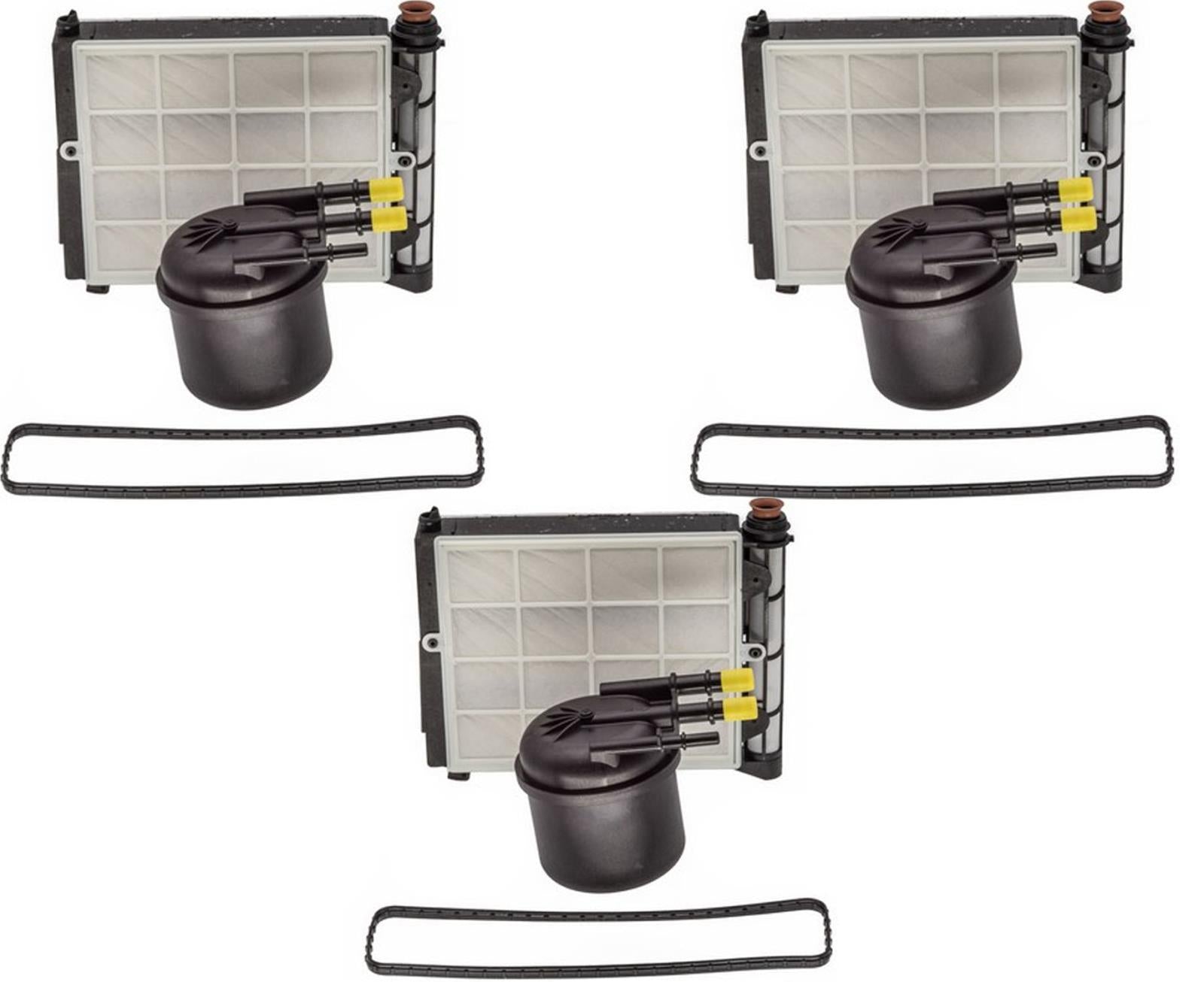 For 17-23 F250 6.7L Ford Powerstroke HC3Z9N184B Fuel Water Filter Kit 3 Pces Kit