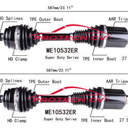 Front Left Right Complete CV Axle Shaft for Mercedes Benz S550 2014-2017 4Matic