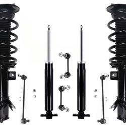Front Complete Strut Rear Shocks & Sway Bar Links For Lincoln Nautilus 2019-21