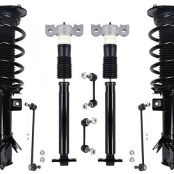 Front Strut Rear Complete Shocks & Sway Bar Links For Lincoln Nautilus 19-2021
