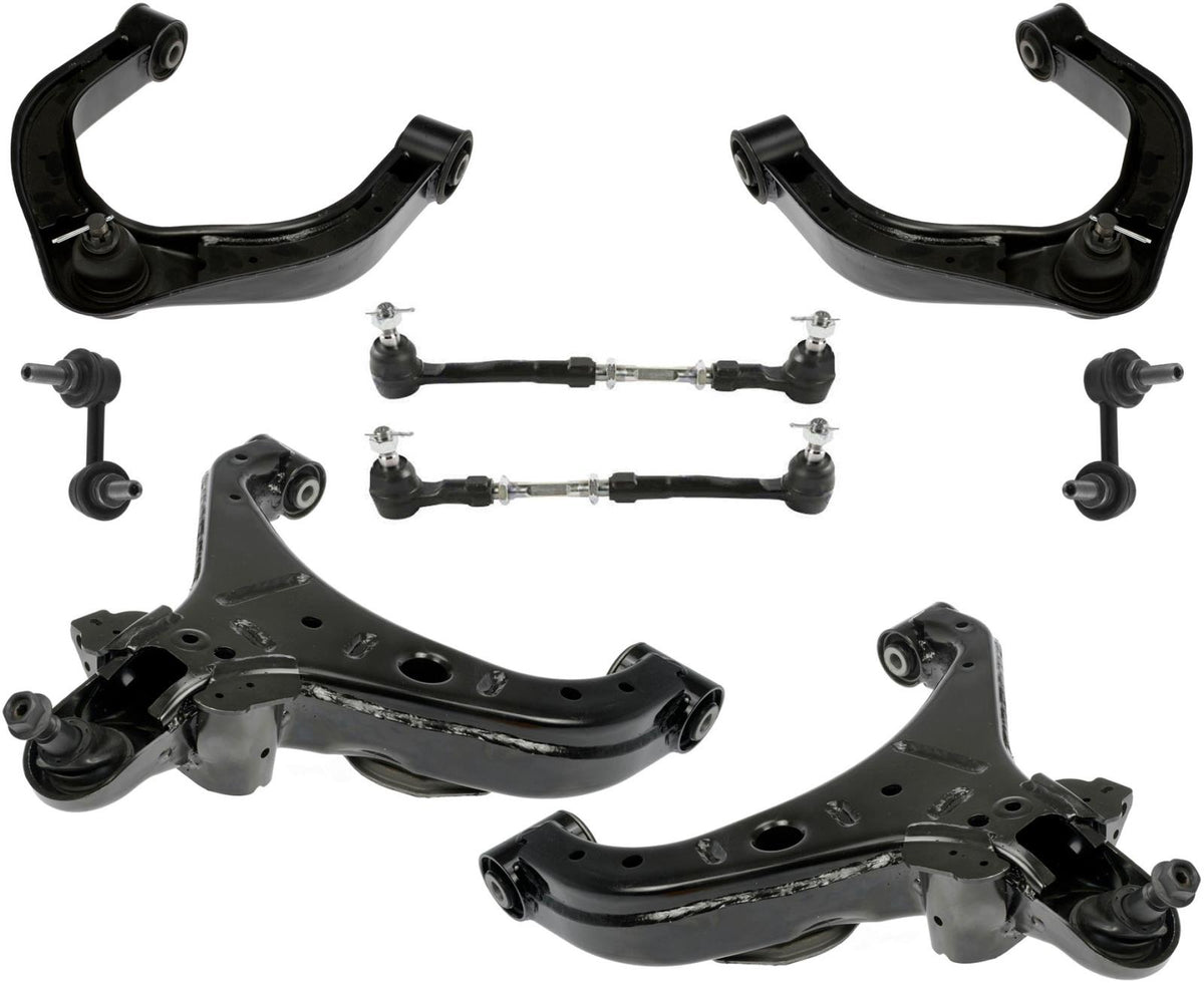 Front Lower Upper Control Arms Tie Rods Assembly & Links For Titan XD 2016-2023