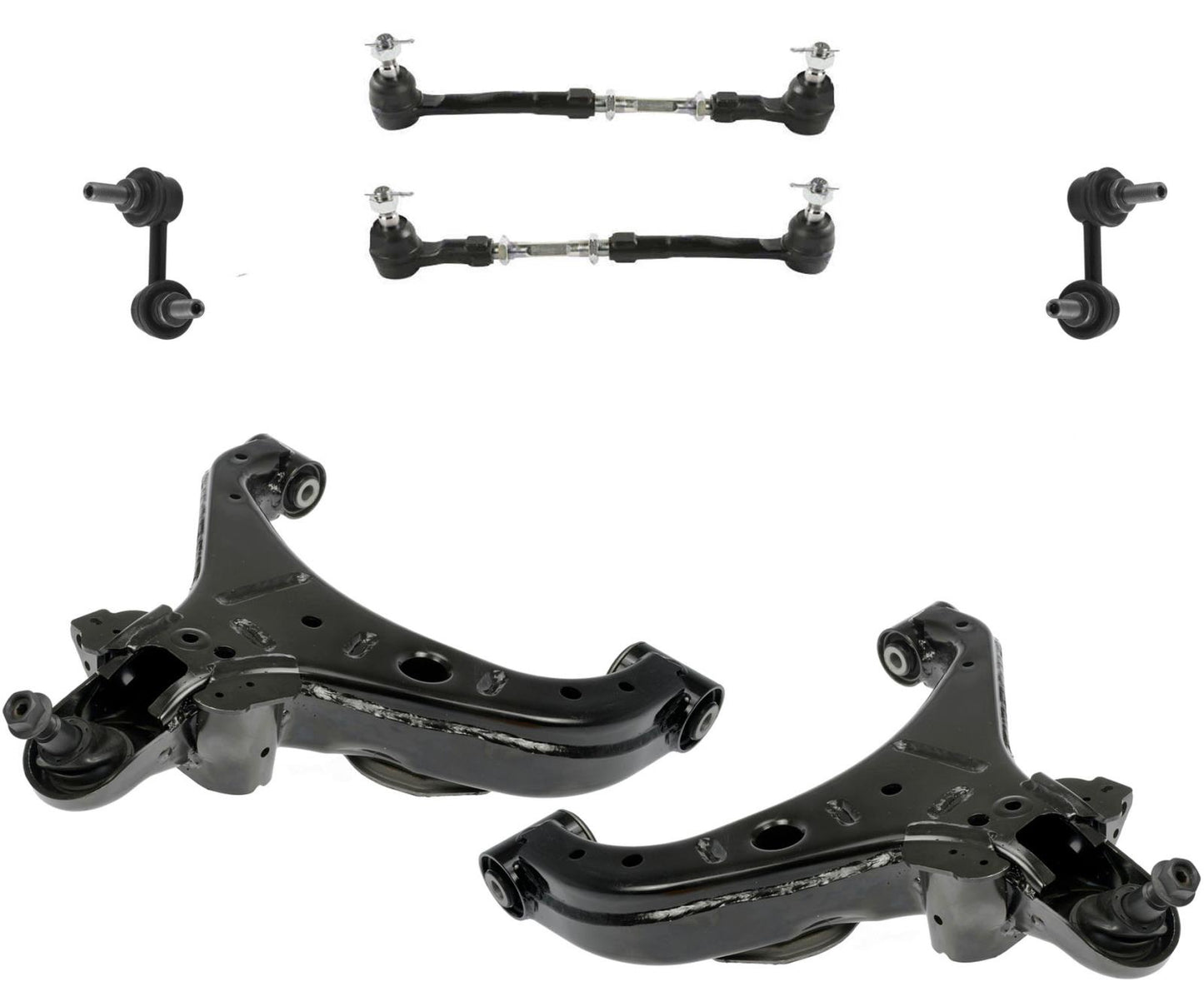 Front Lower Control Arms Tie Rods Assembly & Links For Nissan Titan XD 16-2023