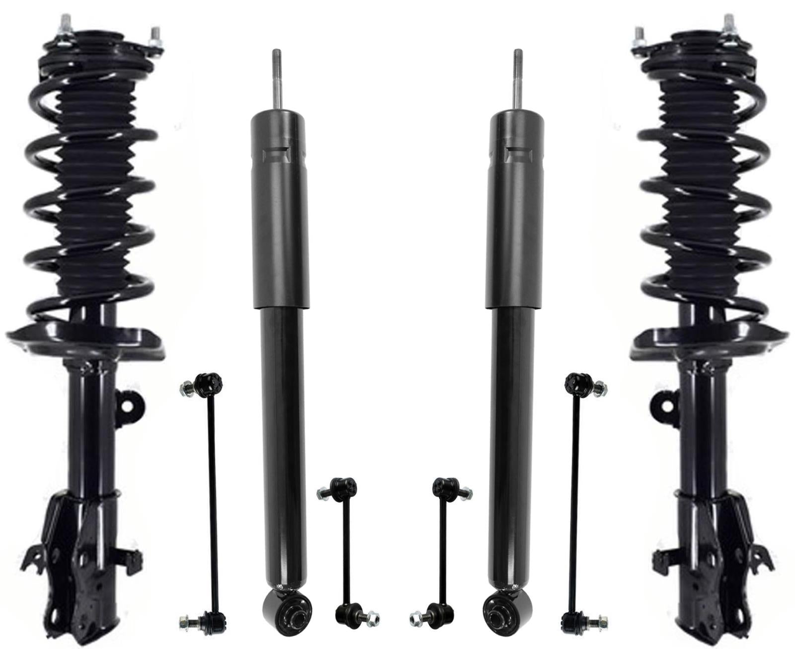 Front Struts Rear Shocks Front & Rear Sway Bar Links For Acura RDX 2013-2018
