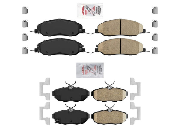 AME Improved Performance Ceramic Disc Brake Pads For Ford Mustang 2011-2017 3.7L