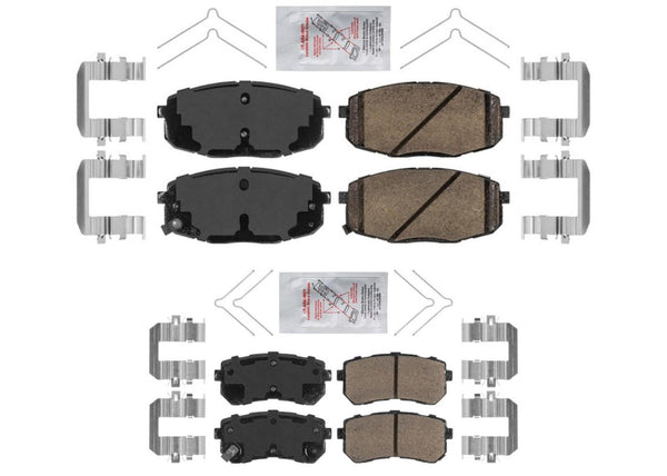 AME Improved Ceramic Disc Brake Pads for Front Wheel Drive 21-23 KIA Seltos
